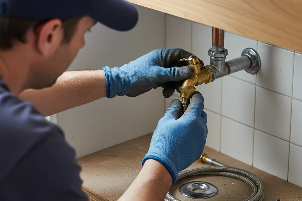 Shutoff valve and fitting work during Faucet and Fixture Repair in Lake Park